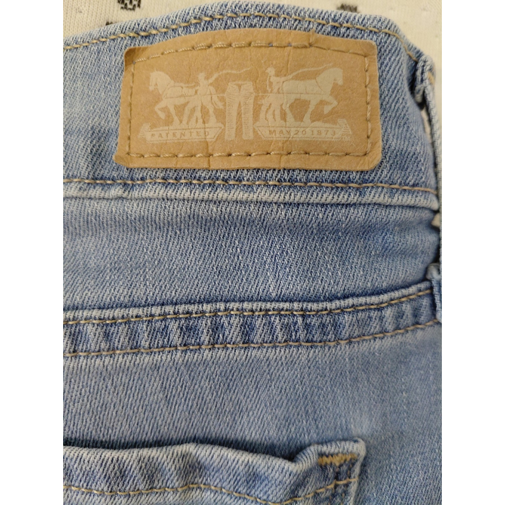 Levi's 505 Straight Leg Medium Wash Denim Jeans Cotton Stretch Women's Size 8S - Picture 7 of 7